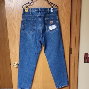 Carhartt Men's Relaxed Fit Blue Jeans 34x30 number 3484